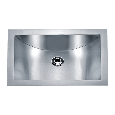 DAX Handmade Single Bowl Undermount Kitchen Sink, 16 Gauge Stainless Steel, Brushed Finish, 21 x 6 x 15 Inches (DAX-SQ-114)